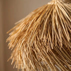 Close up of the fine straw strands on the Vega lampshade